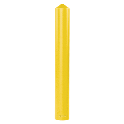 Enveloppe lisse pour butoir, 8" dia. x 56" l, Jaune We Share Industrial Supply