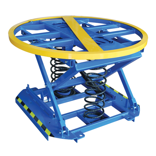 Spring-Operated Pallet Lifter, 43-5/8" L x 43-5/8" W, 4400 lbs. Cap. We Share Industrial Supply