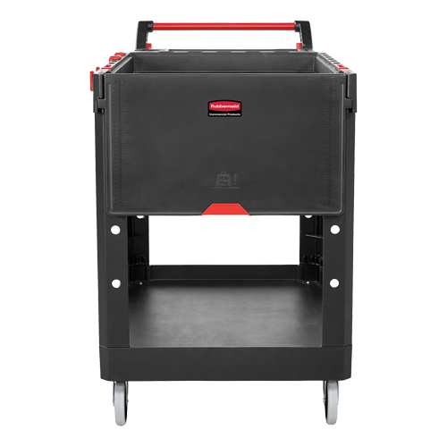 Heavy-Duty Adaptable Utility Cart, 2 Tiers, 25-1/5" x 36" x 51-1/2", 500 lbs. Capacity We Share Industrial Supply