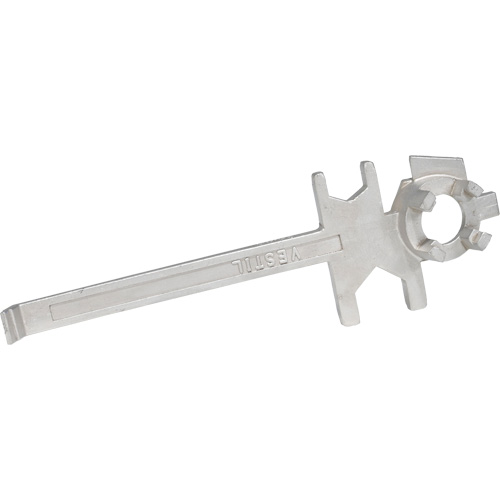 Cl&eacute; pour baril, Ouverture de 3/4"/2", Poign&eacute;e 9-1/2", Acier inoxydable We Share Industrial Supply