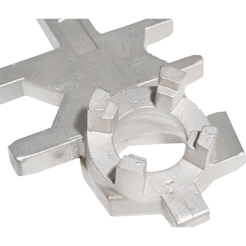 Cl&eacute; pour baril, Ouverture de 3/4"/2", Poign&eacute;e 9-1/2", Acier inoxydable We Share Industrial Supply