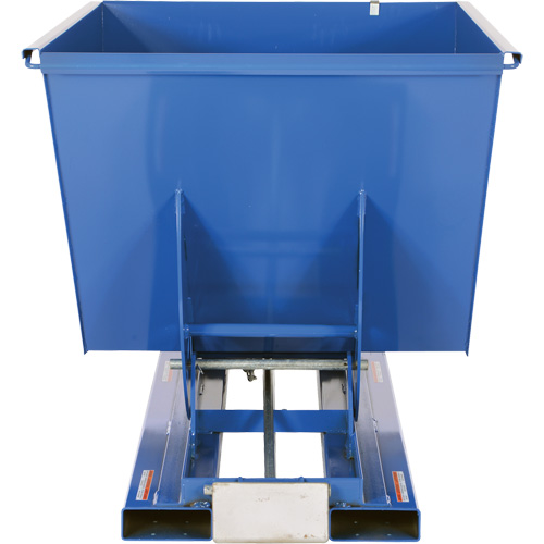 Self-Dumping Hopper, Steel, 1-1/2 cu.yd., Blue We Share Industrial Supply