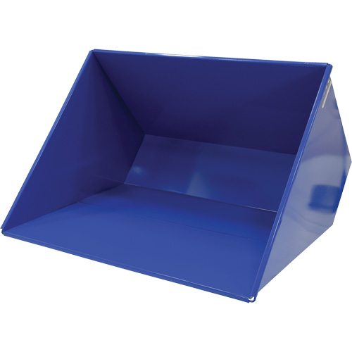 Self-Dumping Hopper, Steel, 3 cu.yd., Blue We Share Industrial Supply