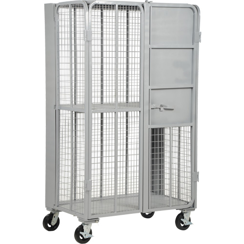 Chariot de s&eacute;curit&eacute; escamotable de s&eacute;rie FST, 1 niveaux, 27" lo x 45" la x 77" h, Cap. 2000 lb We Share Industrial Supply