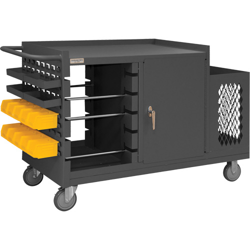 Chariot pour bobines de fil et de maintenance, Acier, 5 Montants, 54-1/16" la x 35" h x 24" p, Capacit&eacute; de 1200 lb We Share Industrial Supply