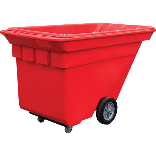 Chariot basculeur Techtruck, Poly&eacute;thyl&egrave;ne, 5/8 vg³, Capacit&eacute; de charge de 1000 lb We Share Industrial Supply
