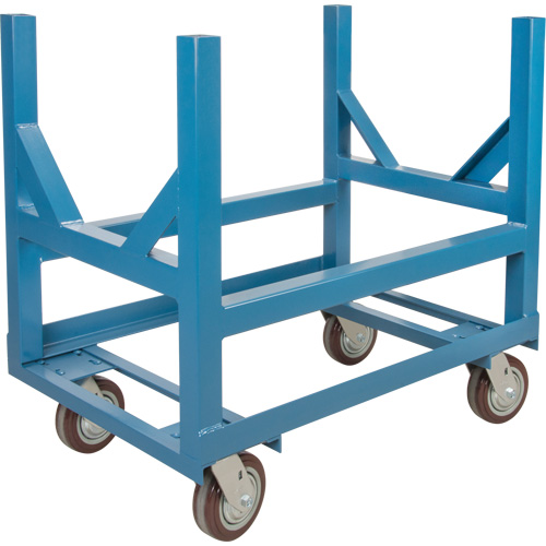 Chariot &agrave; berceaux pour tuyaux et barres, 36" lo x 24" la x 34" h, Capacit&eacute; de 2500 lb, Roue Polyur&eacute;thane We Share Industrial Supply