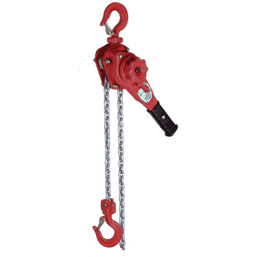 Palan &agrave; levier extr&ecirc;mement l&eacute;ger de la s&eacute;rie VQ, Lev&eacute;e 10', Cabacit&eacute; 2300 lb (1,6 tonne), Chaîne en Zinc We Share Industrial Supply