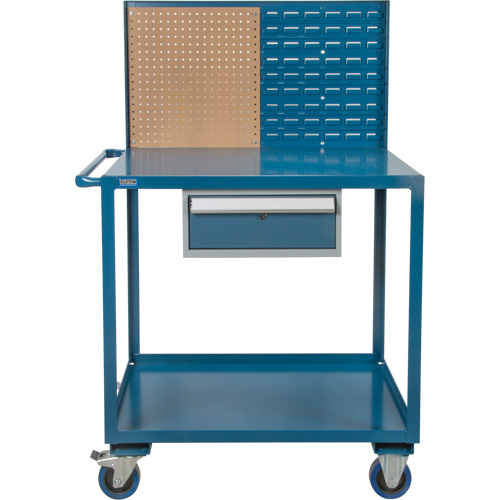 Chariot de service mobile, 2 Tiers, 24" la x 57" h x 40" p, Capacit&eacute; 1200 lb We Share Industrial Supply