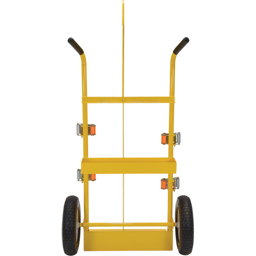 Welding Cylinder Torch Cart, Foam-Filled Wheels, 23-13/16" W x 22-13/16" L Base, 500 lbs. We Share Industrial Supply