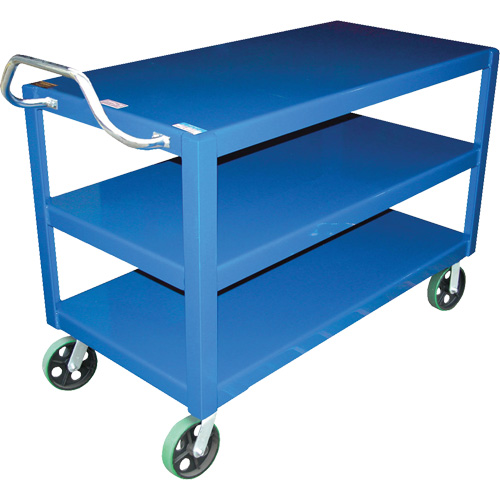Ergo-Handle Cart, 4000 lbs. Capacity, Steel, 24-1/2" W x 41" H x 54-7/8" D, Lip Down We Share Industrial Supply