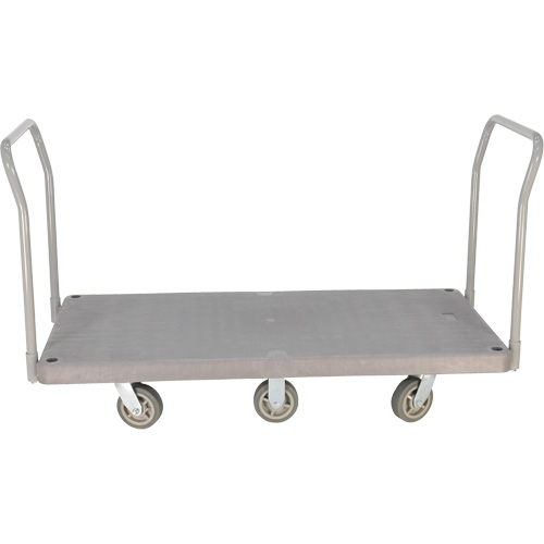 Heavy Duty Plastic Platform Truck, 60" L x 30" W, 3000 lbs. Cap., Polyurethane Wheels We Share Industrial Supply