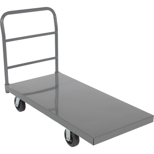 Chariot &agrave; plateforme, 48" lo x 24" la x Capacit&eacute; 2000 lb, Roues en Caoutchouc We Share Industrial Supply