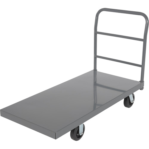 Chariot &agrave; plateforme, 48" lo x 24" la x Capacit&eacute; 2000 lb, Roues en Caoutchouc We Share Industrial Supply