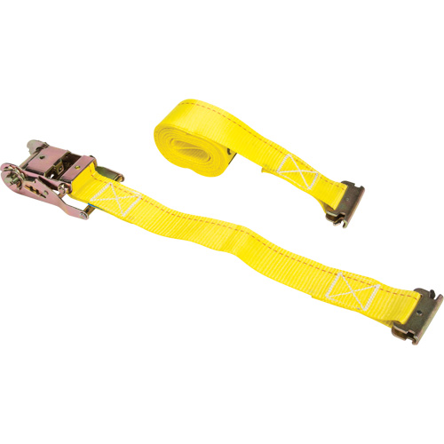 Ratchet Strap, E-Track System, 2" W x 12' L, 1333 lbs. (605 kg) Working Load Limit We Share Industrial Supply