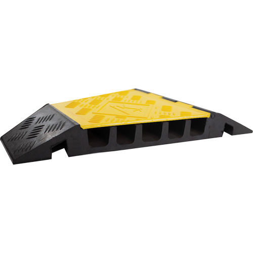 Protecteur de c&acirc;ble tourne-&agrave;-gauche robuste Powerhouse, 5 canaux, 12" lo x 19,75" la x 2,25" h We Share Industrial Supply