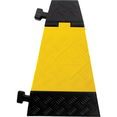 Protecteur de c&acirc;ble tourne-&agrave;-droite robuste Powerhouse, 5 canaux, 12" lo x 19,75" la x 2,25" h We Share Industrial Supply
