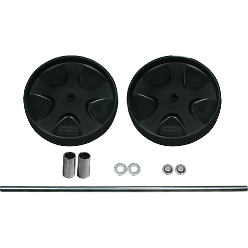 Trousse de roues et axe pour chariot de concierge We Share Industrial Supply