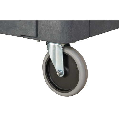 Chariot utilitaire pour l'entretien avec tablette plate, 2 tiers, 25-1/4" x 32-1/4" x 44", Capacit&eacute; 550 lb We Share Industrial Supply