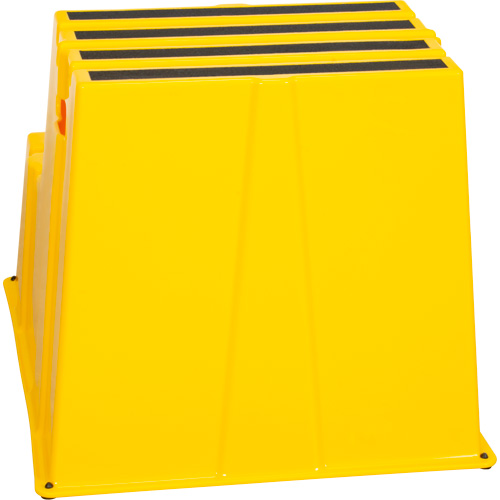 Industrial Step Stool, 2 Steps, 26" x 22-7/16" x 19-11/16" High We Share Industrial Supply
