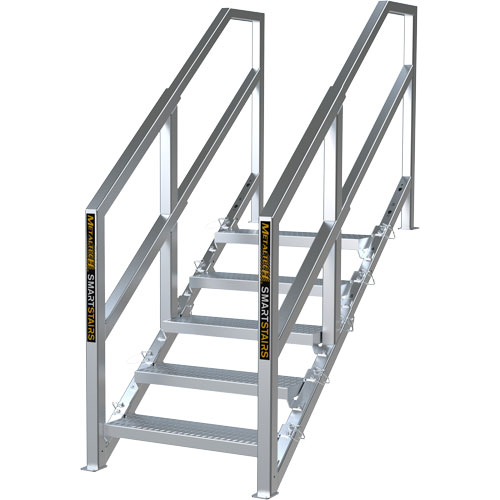 Escalier Smartstairs t&eacute;lescopique &agrave; 3-5 marches en aluminium We Share Industrial Supply