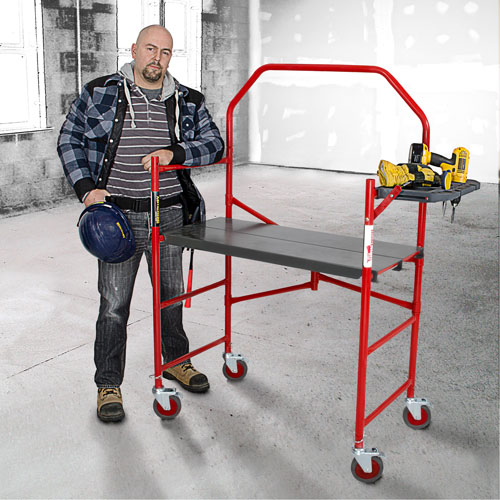 Buildman Portable Scaffold, 40-5/8" D x 4' H We Share Industrial Supply