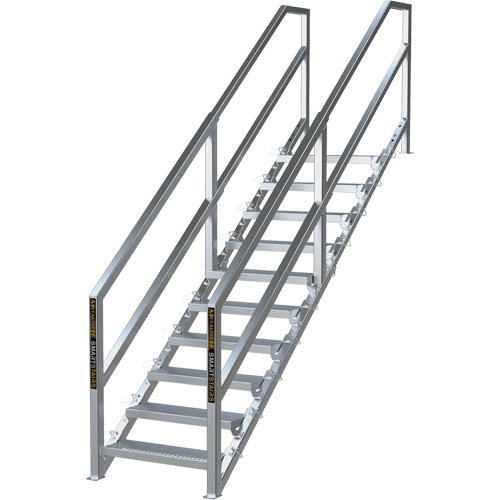 Syst&egrave;me d'escalier modulaire pour la construction de 6-10 marches SmartStairs, 75" ha We Share Industrial Supply