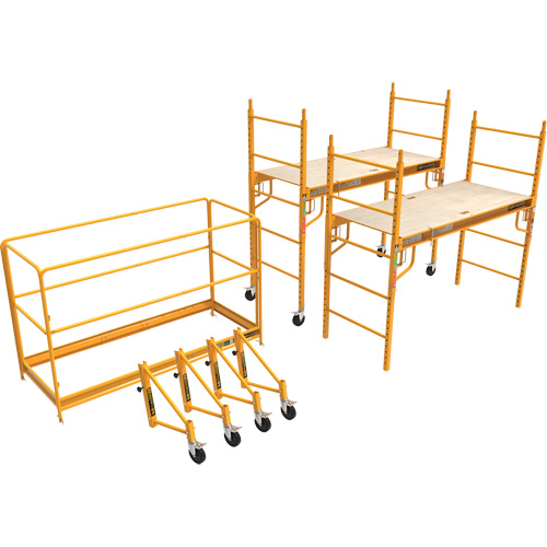 Trousse compl&egrave;te de tour d'&eacute;chafaudage pour cloison s&egrave;che de 12', 58-1/2" p x 183" h We Share Industrial Supply