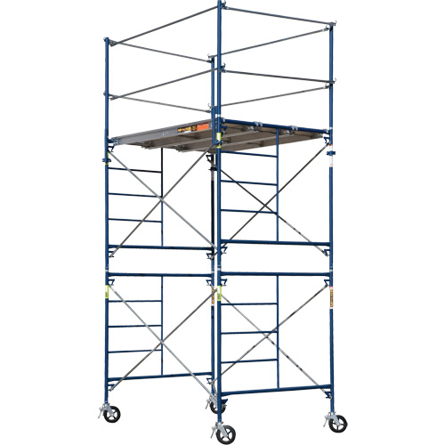 Tour d'&eacute;chafaudage compl&egrave;te avec roulettes, 69-1/2" p x 178" h We Share Industrial Supply