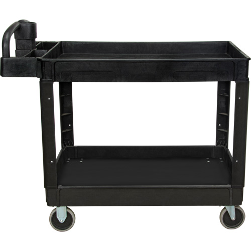 Utility Cart, 2 Tiers, 25-5/8" x 33-1/2" x 43-3/4", 550 lbs. Capacity We Share Industrial Supply