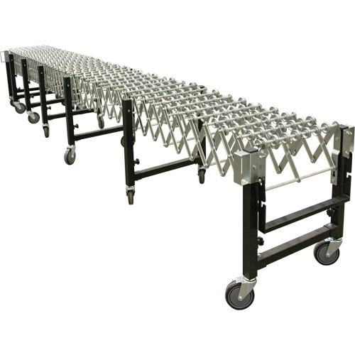 Convoyeur extensible, 18" la x 24' lo, Capacit&eacute; de 200 lb par pi lin. We Share Industrial Supply