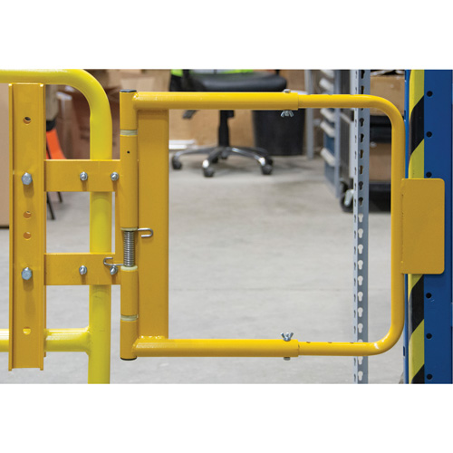 Safety Swing Gate, 21" H x 16" - 26" W We Share Industrial Supply
