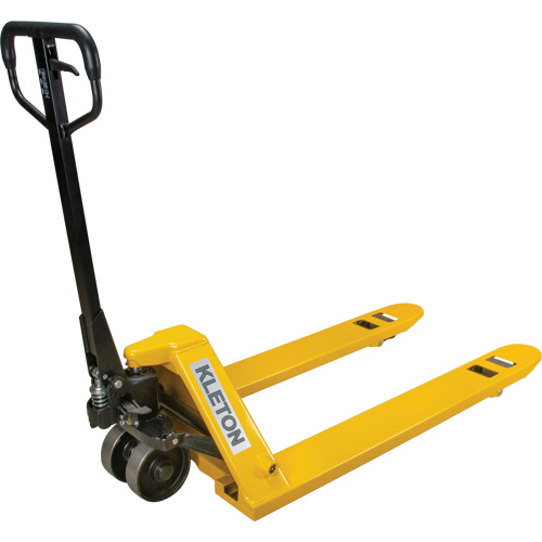 Steel Wheel Pallet Truck, Steel, 48" L x 27" W, 5500 lbs. Capacity We Share Industrial Supply