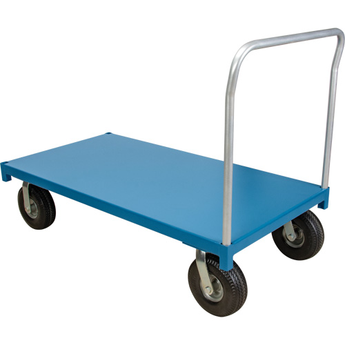  Chariot &agrave; plateforme pour l'ext&eacute;rieur, 96" lo x 48" la x Capacit&eacute; 1200 lb, Roues en Anticrevaison We Share Industrial Supply