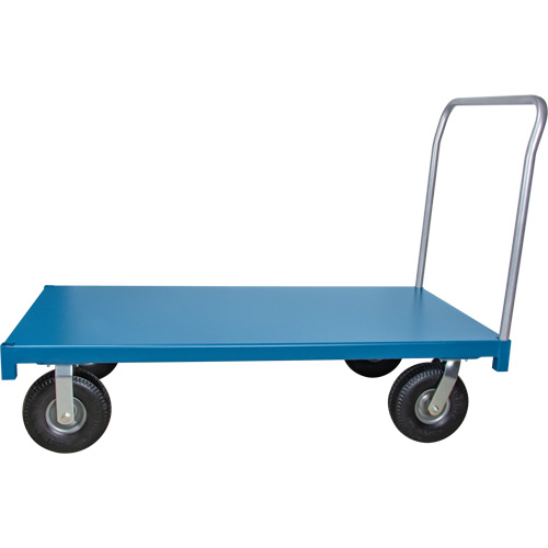  Chariot &agrave; plateforme pour l'ext&eacute;rieur, 96" lo x 48" la x Capacit&eacute; 1200 lb, Roues en Anticrevaison We Share Industrial Supply