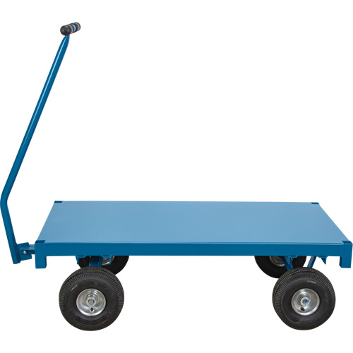 Chariot de ramassage &agrave; plateforme pour l'ext&eacute;rieur, 36" la x 72" la x Capacit&eacute; 1000 lb We Share Industrial Supply