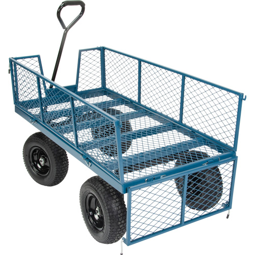 Wagon with Drop Sides, 24" W x 48" L, 800 lbs. Capacity We Share Industrial Supply