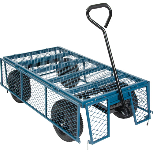 Wagon with Drop Sides, 24" W x 48" L, 800 lbs. Capacity We Share Industrial Supply