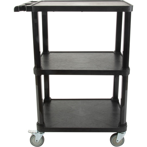 Chariot utilitaire avec tablette plate, 3 tiers, 18-1/8" x 37-3/8" x 27-3/4", Capacit&eacute; 330 lb We Share Industrial Supply