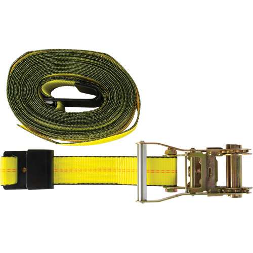 Winch Strap, Flat Hook, 30' W x 2" L, 3335 lbs. (1512 kg) Working Load Limit We Share Industrial Supply