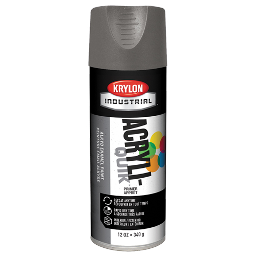 Industrial Acryli-Quik Lacquer, Grey, Very Flat, 12 oz., Aerosol Can We Share Industrial Supply