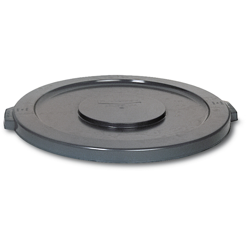 Round Brute&reg; Tops, Flat Lid, Plastic/Polyethylene, Fits Container Size: 15-5/8" Dia. We Share Industrial Supply