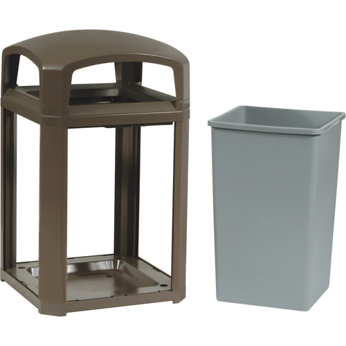 Cadre pour contenant Landmark Series Classique a/enveloppe rigide, Acier galvanis&eacute;, 35 gal. US We Share Industrial Supply