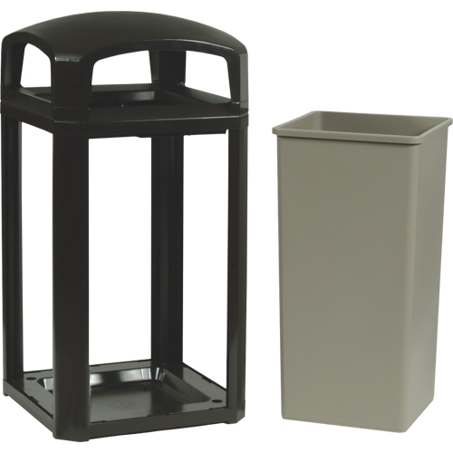 Landmark Series&reg; Classic Container Frame With Rigid Liner, Plastic, 50 US gal. We Share Industrial Supply