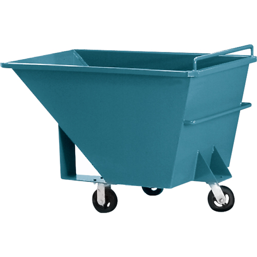 Chariot basculeur en acier, Acier, 1/2 vg³, Capacit&eacute; de charge de 2000 lb We Share Industrial Supply