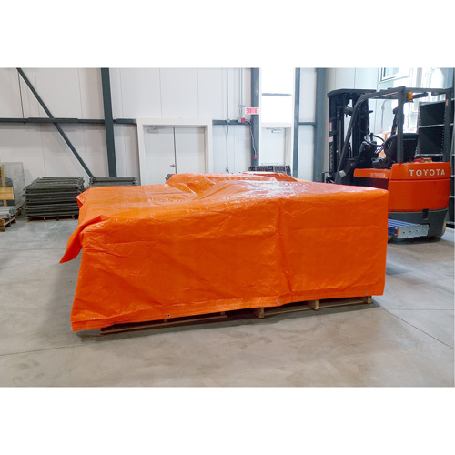 B&acirc;ches isol&eacute;es, Poly&eacute;thyl&egrave;ne, Orange, 20' x 12' x 8 mils We Share Industrial Supply