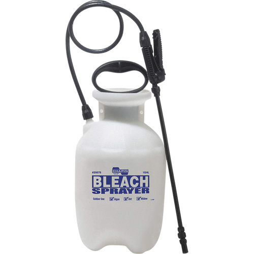 R&eacute;servoir avec pulv&eacute;risateur deau de javel pour d&eacute;sinfecter, 1 gal. (3,8 L), Polypropyl&egrave;ne, Lance de 12" We Share Industrial Supply