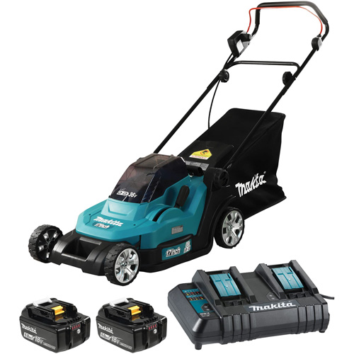 36V 5.0 Ah LXT Lawn Mower Kit, Push Walk-Behind, Battery Powered, 17" Cutting Width We Share Industrial Supply