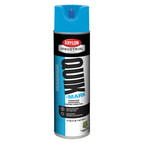 Peinture de marquage industrielle invers&eacute;e &agrave; base d'eau Quik-Mark, 17 oz, Canette a&eacute;rosol We Share Industrial Supply