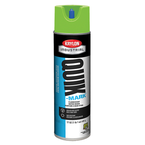 Peinture de marquage industrielle invers&eacute;e &agrave; base d'eau Quik-Mark, 17 oz, Canette a&eacute;rosol We Share Industrial Supply